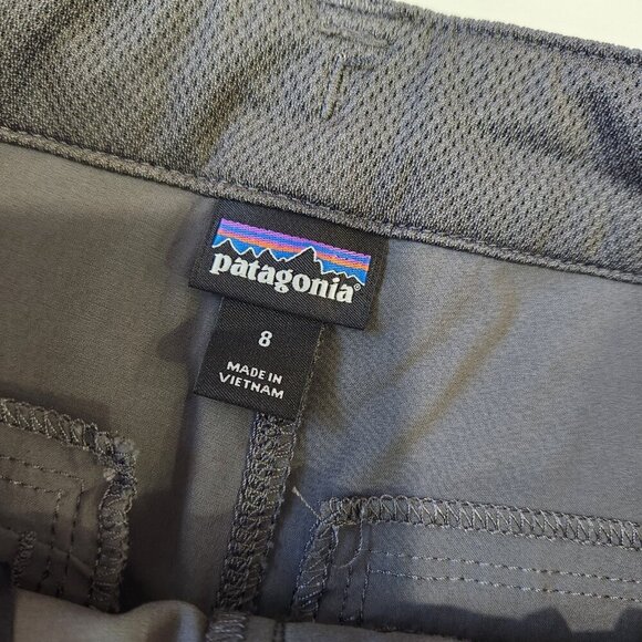 Patagonia Quandary 5" Shorts Women's 8 Forge Gray Nylon Stretch Hiking Outdoor - Picture 3 of 10